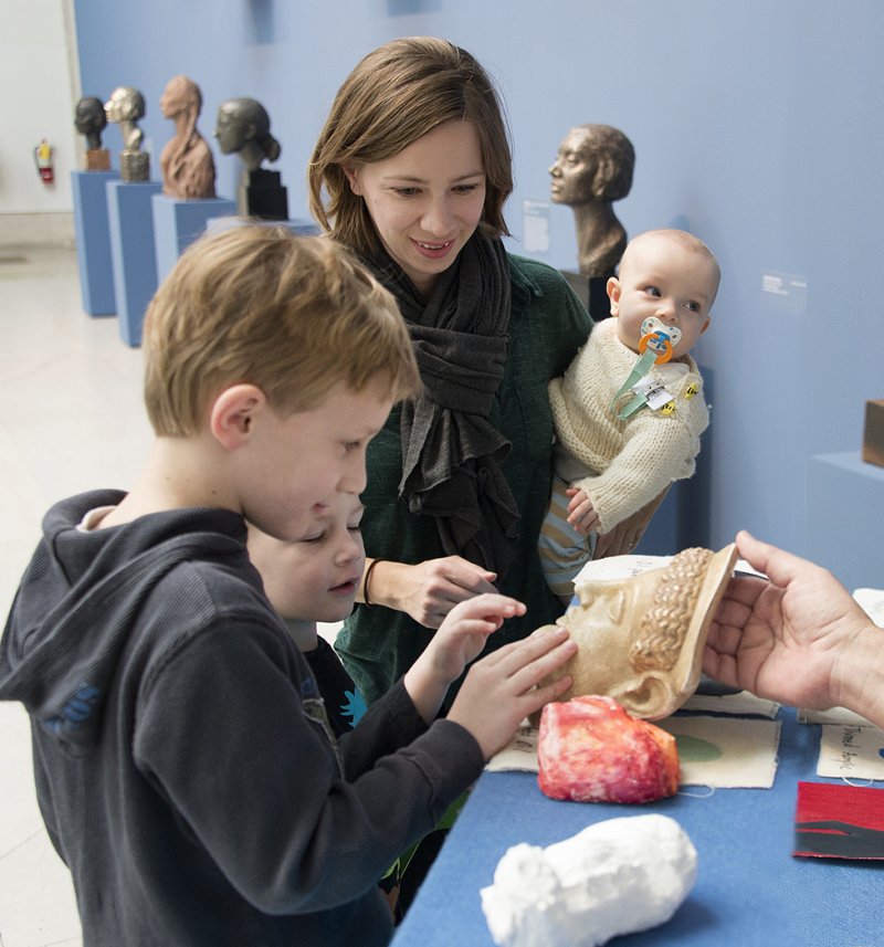 Guests explore the ArtCart