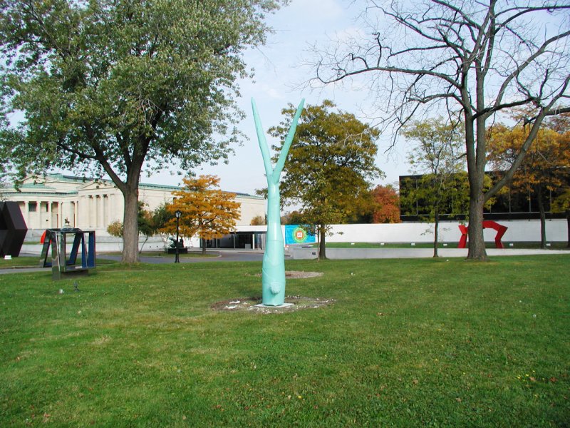 Franz West’s Ypsilon, 2004, on the Albright-Knox's grounds