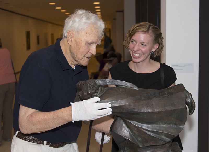 Veterans tour the museum as part of the Veterans Connecting through Art program