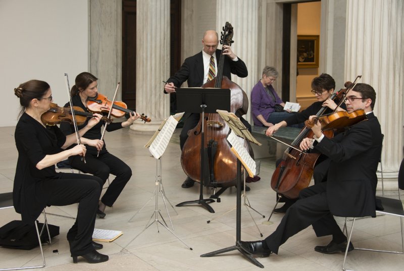 The Buffalo Chamber Players perform in the Sculpture Court