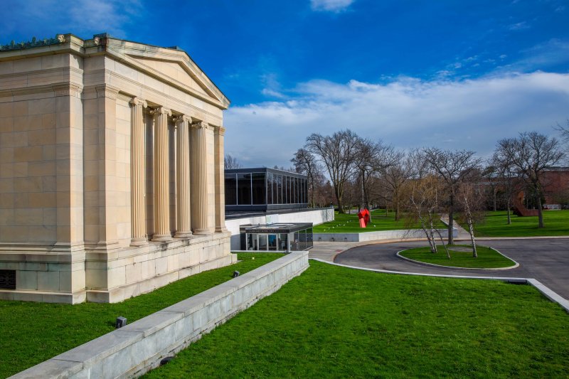 The museum's 1905 and 1962 Buildings and Clifton Hall