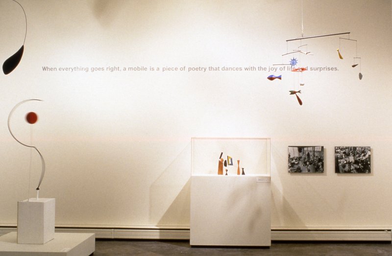 Installation view of Celebrating Calder