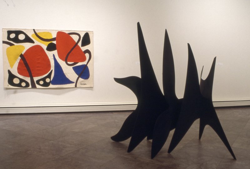 Installation view of Celebrating Calder