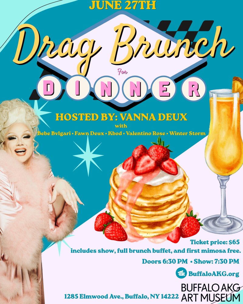 Drag brunch promotional poster 