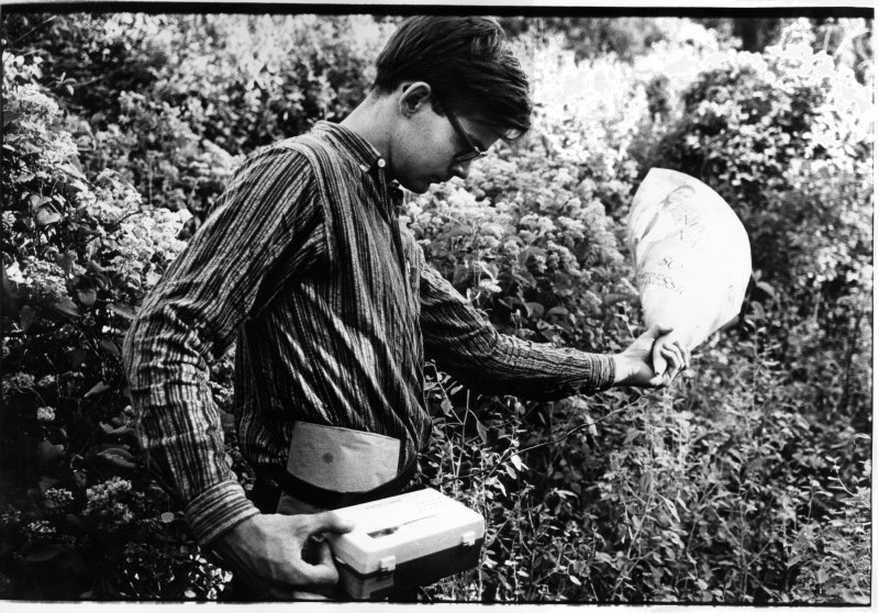 Tony Conrad making field recordings, Atlanta, 1965