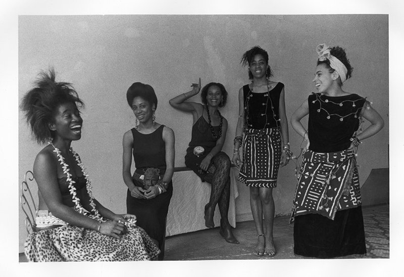 Lorna Simpson's Rodeo Caldonia (Left to Right: Alva Rogers, Sandye Wilson, Candace Hamilton, Derin Young, Lisa Jones), 1986