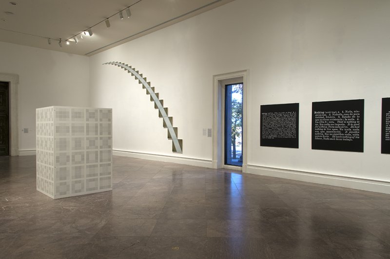 Installation view of Looking at Tomorrow: Light and Language from the Panza Collection, 1967–1990