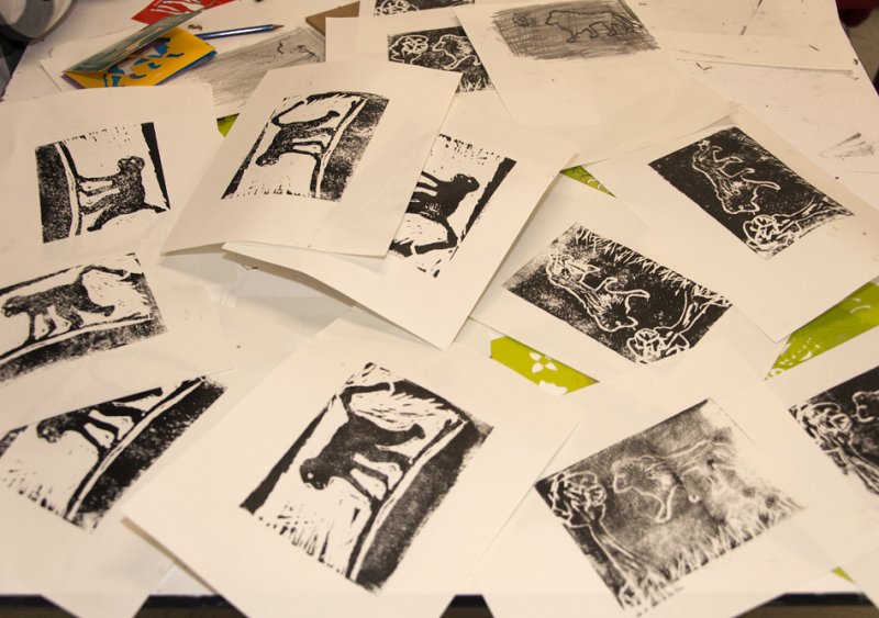 Finished animal prints