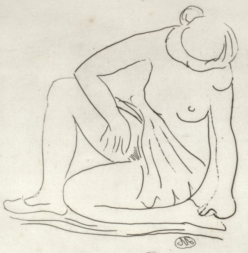 Woman Putting on her Shoe by Aristide Maillol