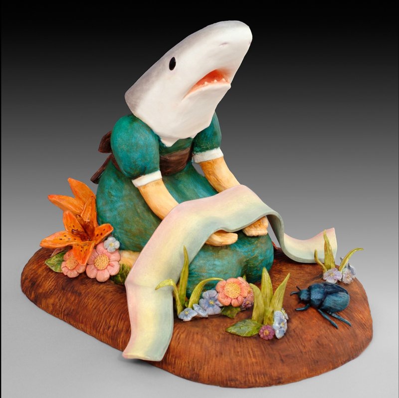 Casey Riordan Millard's Shark Girl with Dead Rainbow, 2008