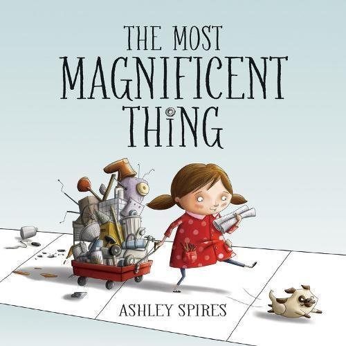 A book cover with a little girl in a red dress