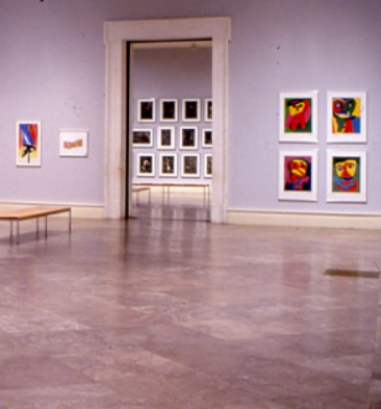 Installation view of Rembrandt to Rauschenberg: The Norton Print Collection (September 28–December 31, 2000).