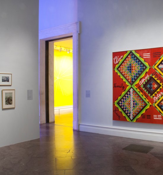 Installation view of Wish You Were Here: The Buffalo Avant-garde in the 1970s