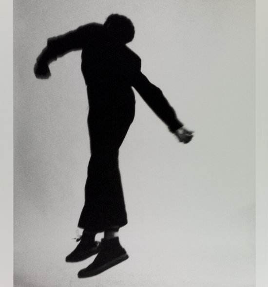 A person midair