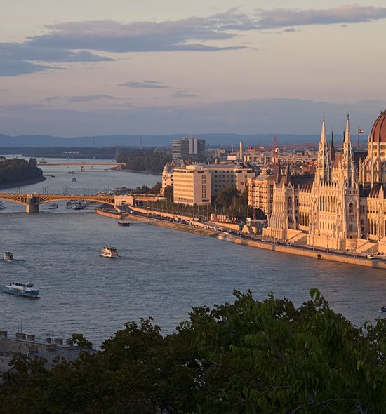 View of the Parliament and the Danube from the Royal Palace