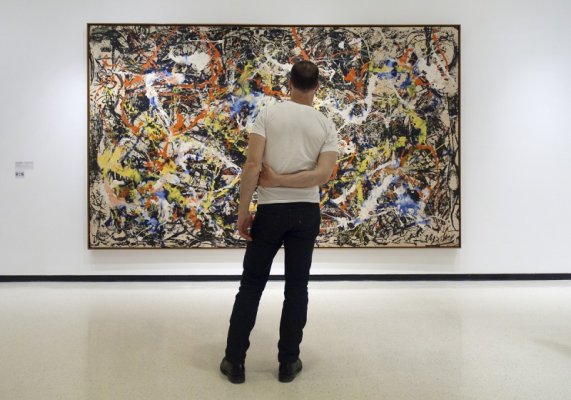 Jonathan VanDyke contemplates Jackson Pollock’s Convergence, 1952